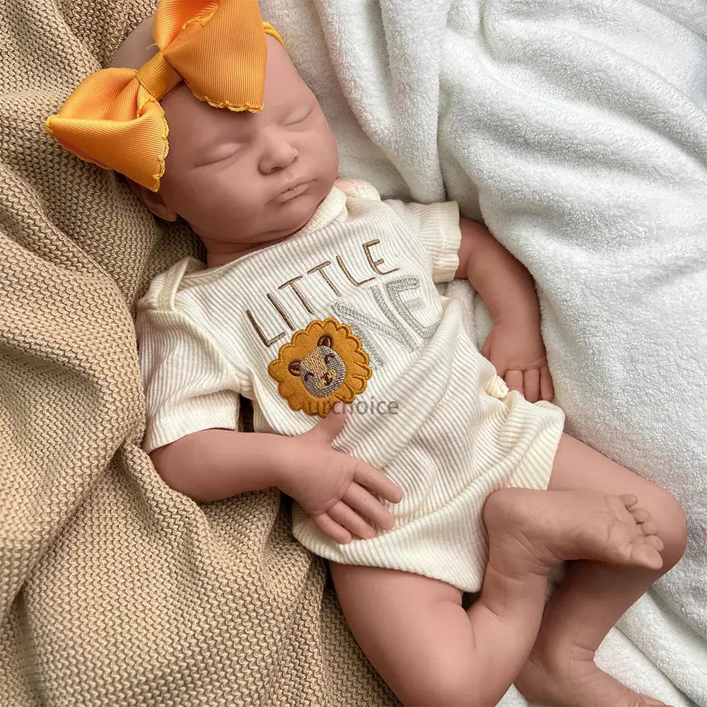 Image of Reborn Baby Dolls Newborn Silicone Baby Doll Full Body Weighted Hand