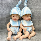 Image of Reborn Baby Dolls 6Inch Mini Palm Full Solid Silicone Bebe Reborn