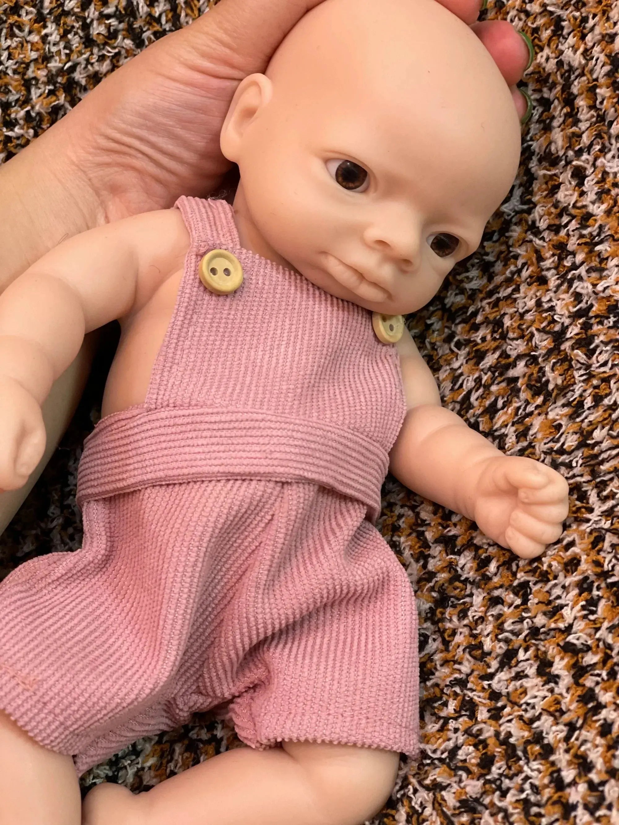 Image of Reborn Baby Dolls 25Cm Unpainted Silicone Girls Whole Body Soft Solid