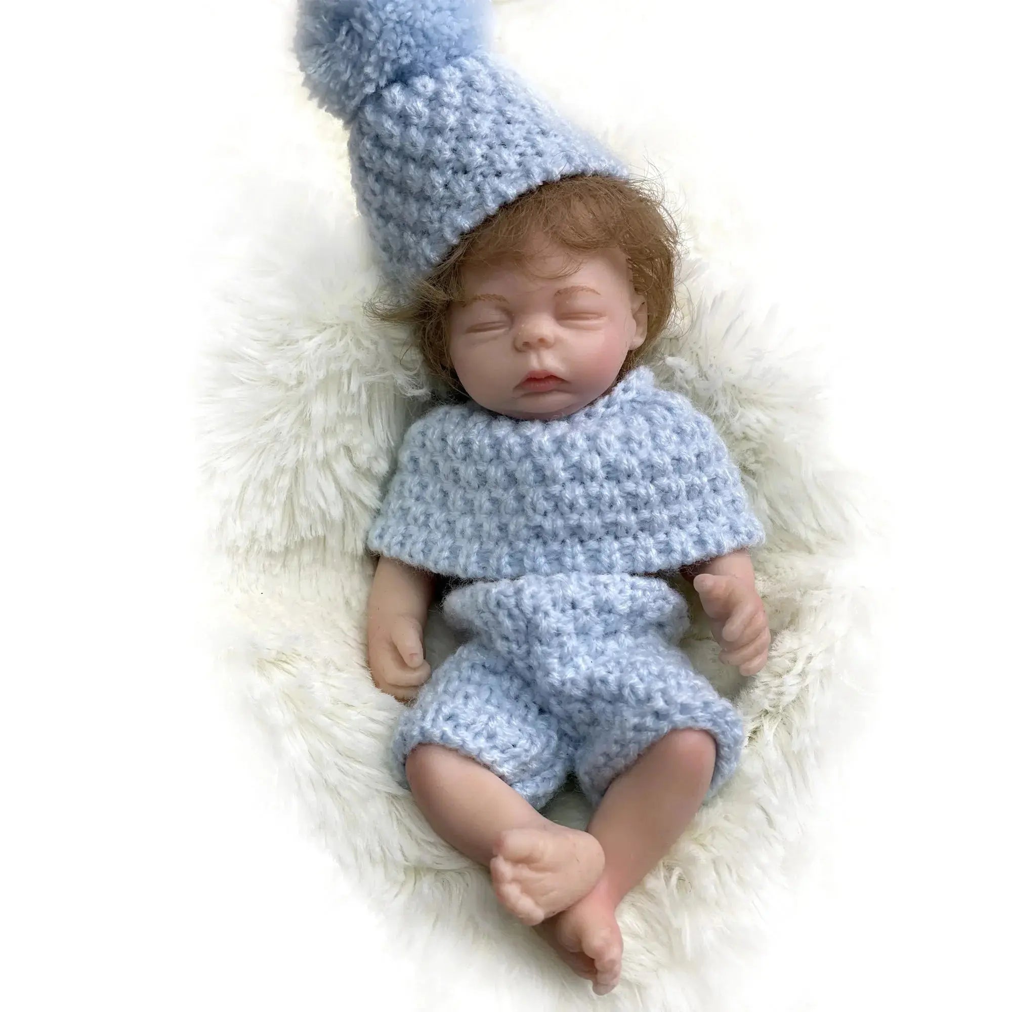 Image of Reborn Baby Dolls 6 Inch Mini Bebe Reborn Finished Full Body Solid