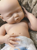 Image of Reborn Baby Dolls Can Open Mouth 17Inch Washable Close Eyes Full Body