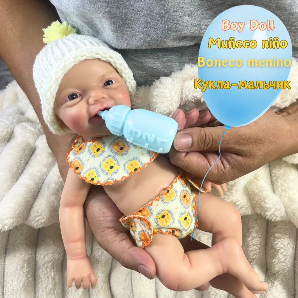 Image of Reborn Baby Dolls 13 Inch Mini Reborn Boy Or Girl Full Silicone
