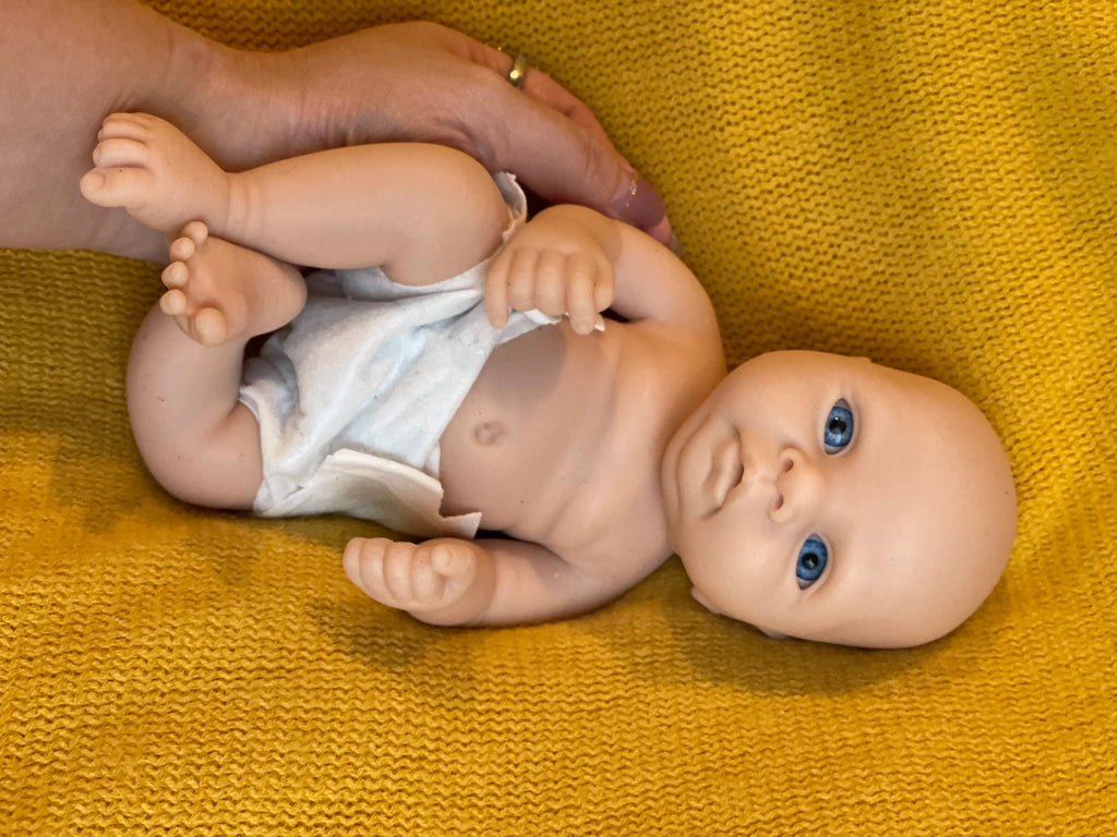 Image of Reborn Baby Dolls 25Cm Reborn Dolls Dark Skin Full Body Soft Solid