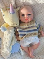 Image of Reborn Baby Dolls 25Cm Silicone Boy Reborn Dolls Painted Full Body
