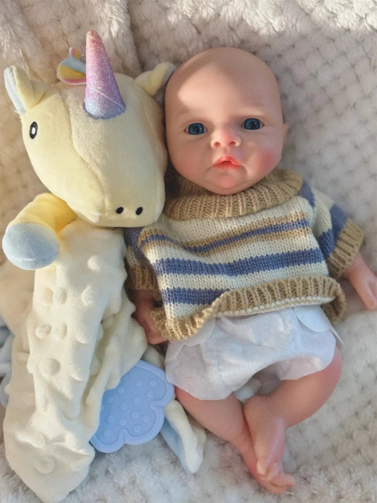 Image of Reborn Baby Dolls 25Cm Silicone Boy Reborn Dolls Painted Full Body