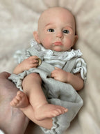 Image of Reborn Baby Dolls 33Cm Painted Cameron Solid Silicone Bebe Reborn