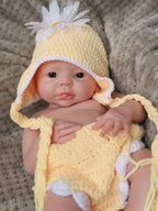 Image of Reborn Baby Dolls 17Inch Washable Full Body Solid Silicone Bebe