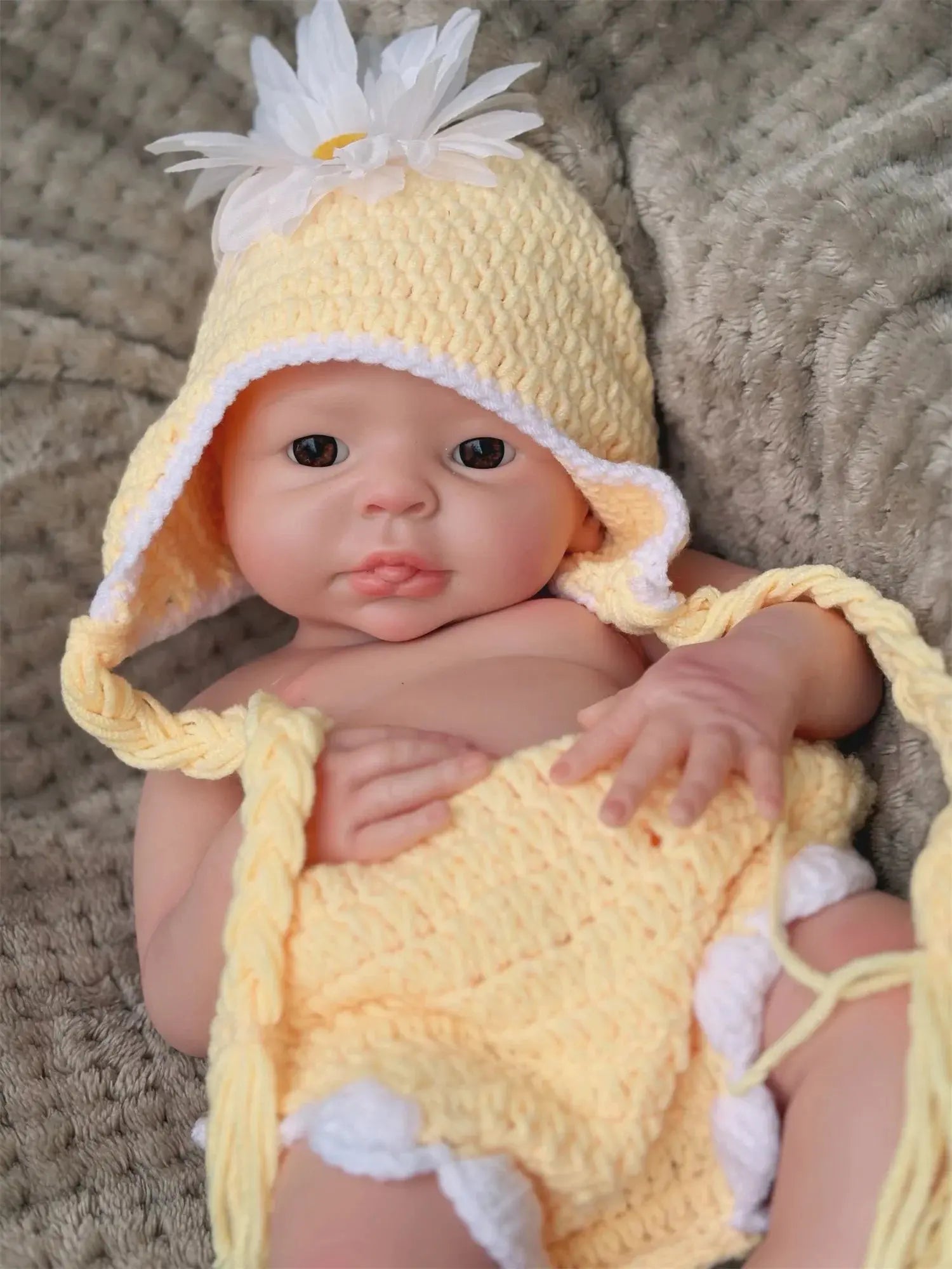 Image of Reborn Baby Dolls 17Inch Washable Full Body Solid Silicone Bebe