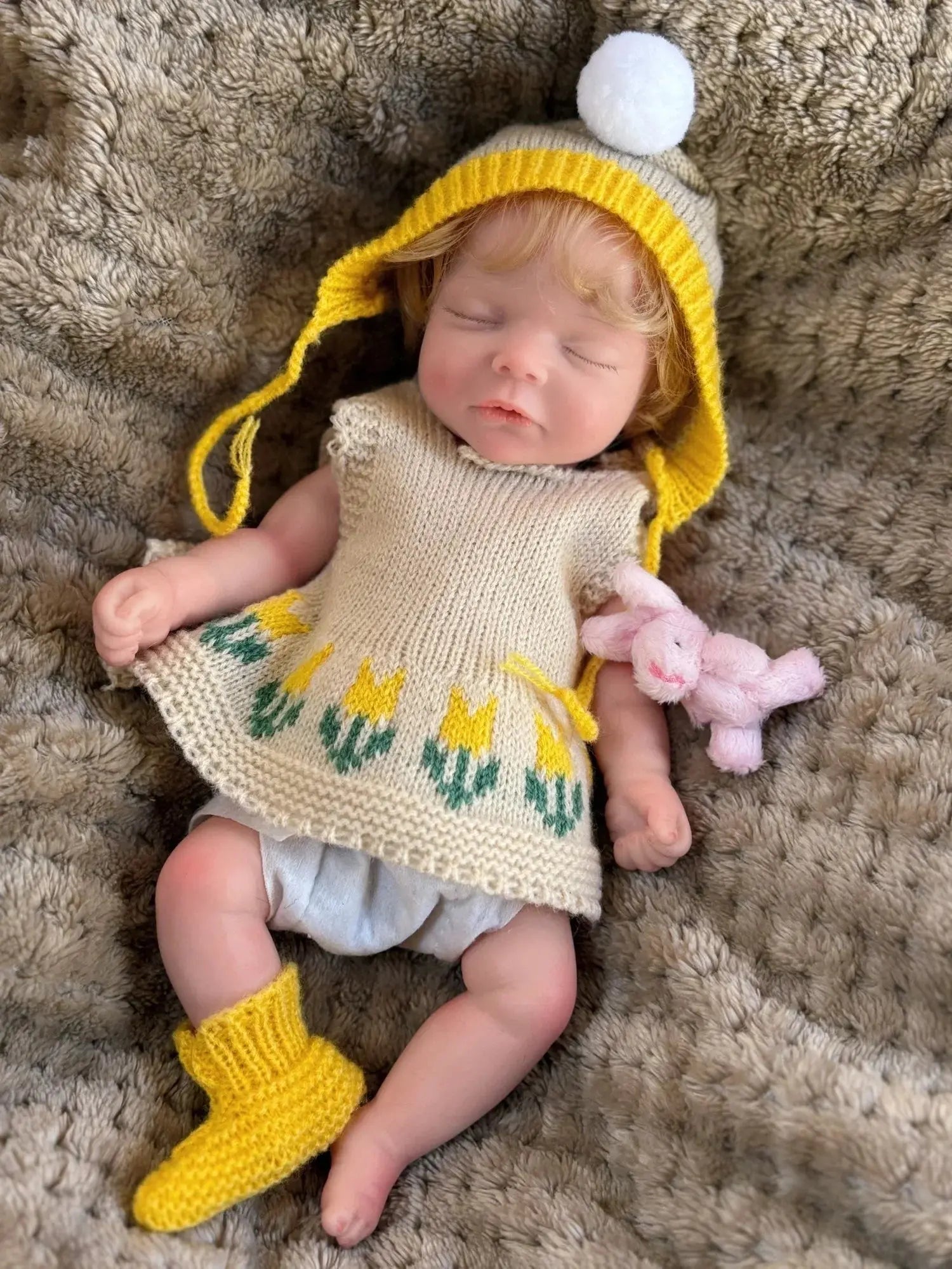 Image of Reborn Baby Dolls 1 Pc 10Inch Open Mouth Reborn Silicone Girl With