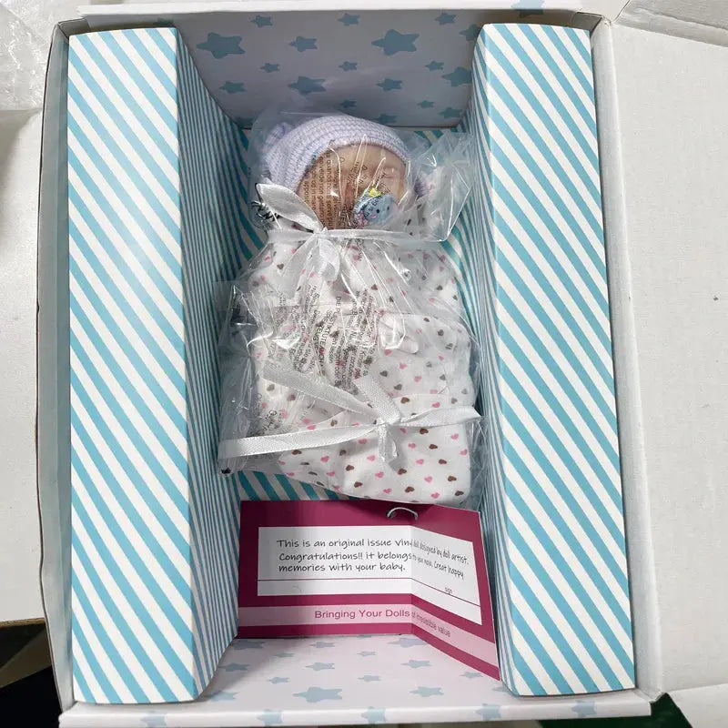 Image of Reborn Baby Dolls 7" Boy Micro Preemie Full Body Silicone  Crybaby