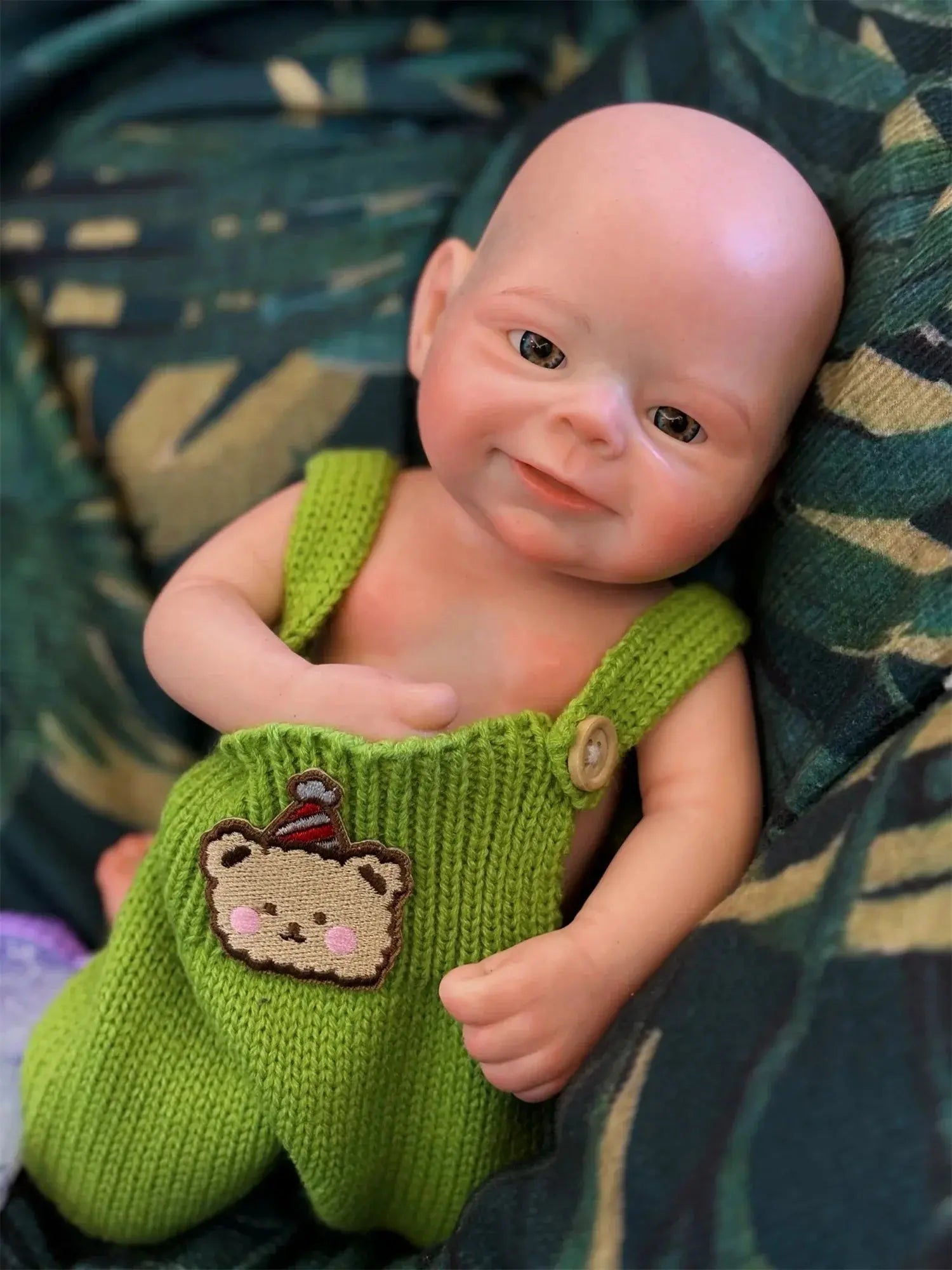 Image of Reborn Baby Dolls 33Cm Can Open Mouth Solid Bebe Reborn Girl/Boy With