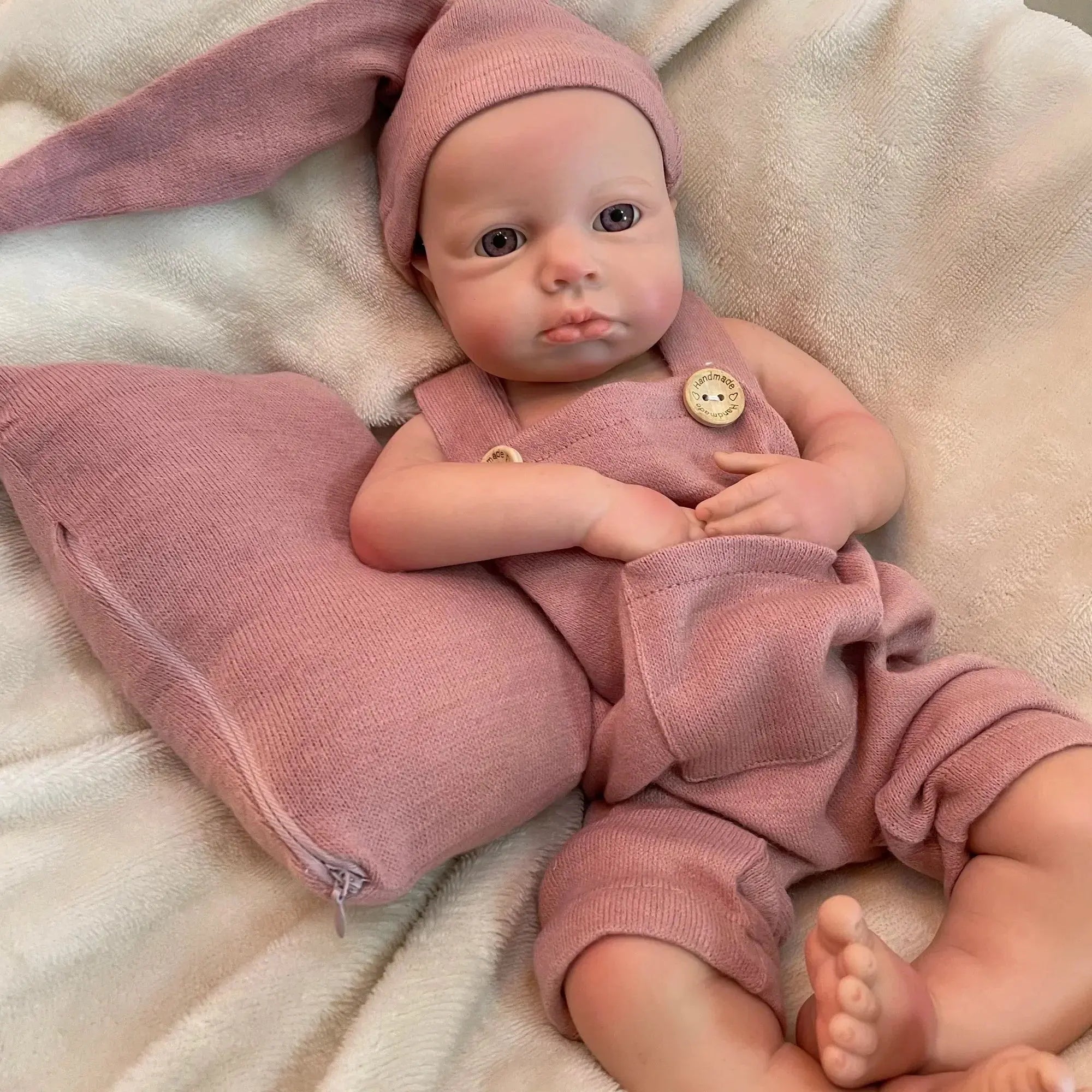 Image of Reborn Baby Dolls 45Cm Boy/Girl Loulou All Silicone Reborn Doll