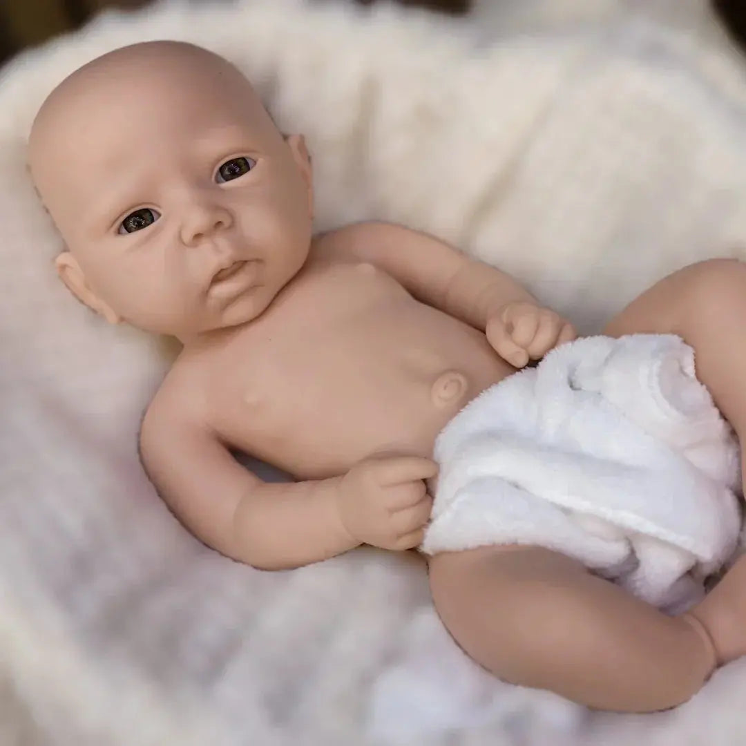Image of Reborn Baby Dolls 45Cm Can Open Mouth & Washable Silicone Bebe Reborn