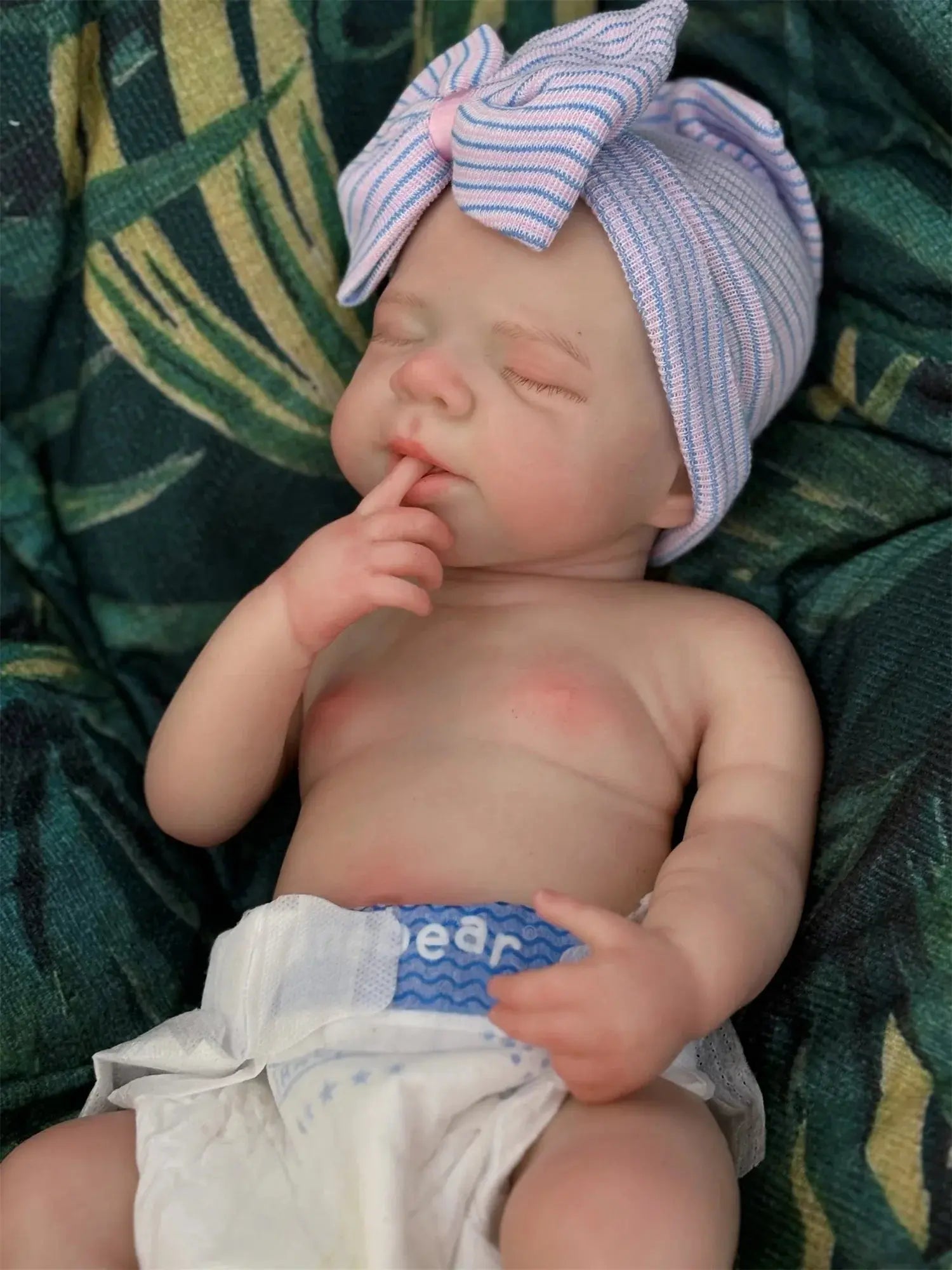 Image of Reborn Baby Dolls 18Inch Dark Skin Can Open Mouth Pascale Solid Bebe