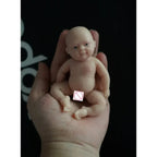 Image of Reborn Baby Dolls 4.5" Micro Preemie Full Body Soft Silicone Baby