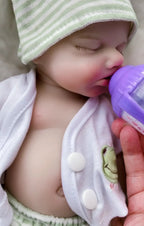 Image of Reborn Baby Dolls 13Inch Open Mouth Loulou Girl&Boy Painted Full Body