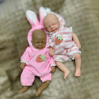 Image of Reborn Baby Dolls 15Cm Painted Full Body Solid Silicone Reborn Mini