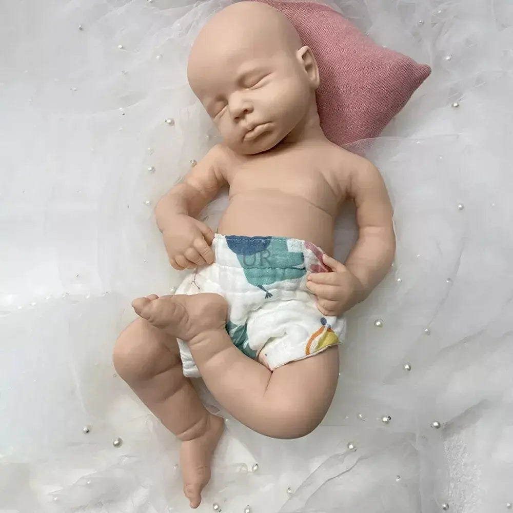 Image of Reborn Baby Dolls Artificial Soft Full Body Platinum Silicone Painted