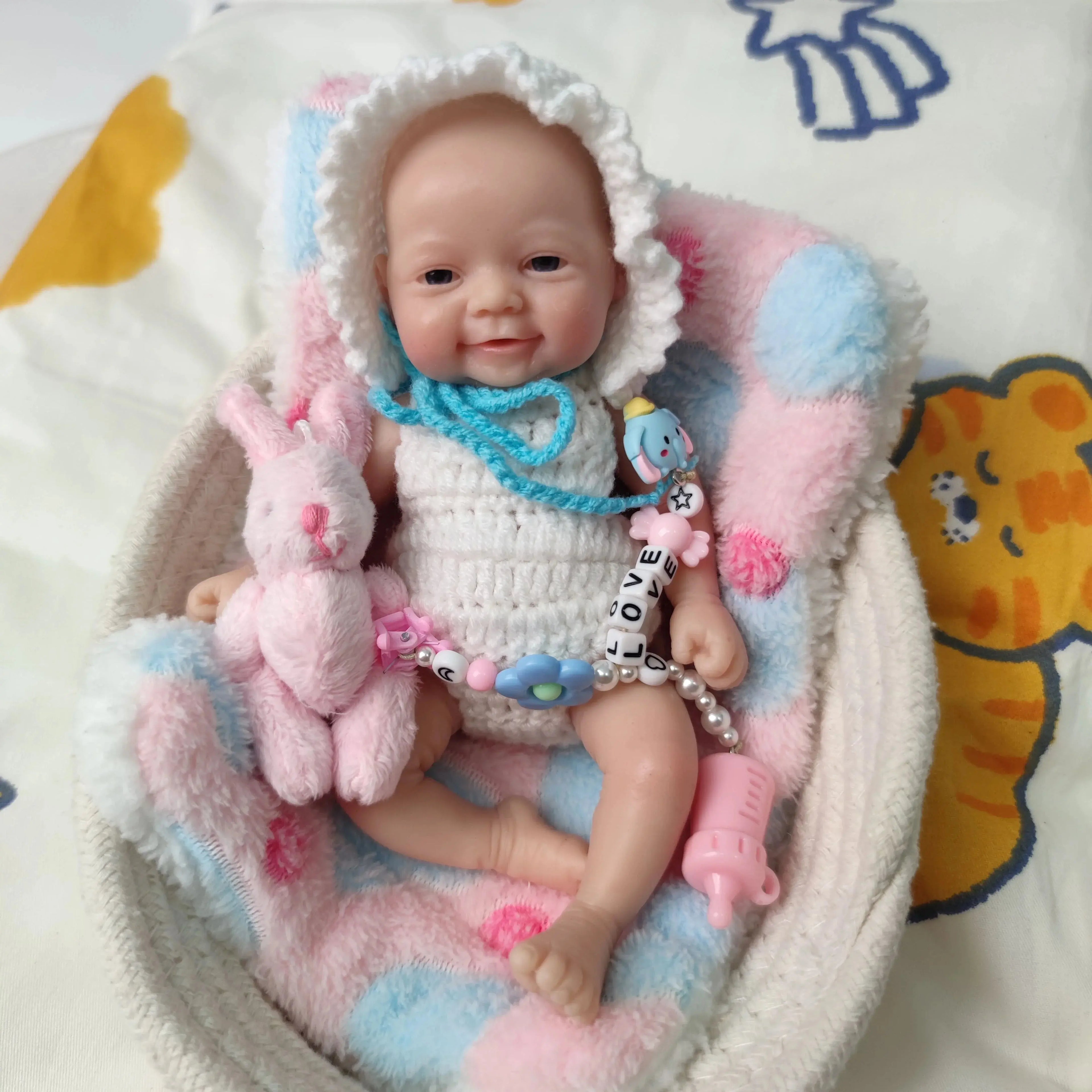 Image of Reborn Baby Dolls 7 Inch Full Body Silicone Mini Reborn Baby Doll
