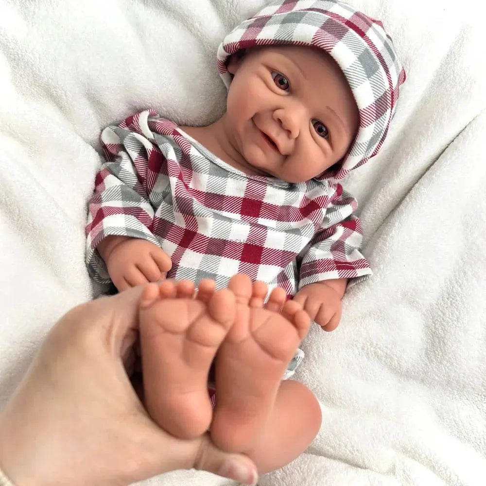 Image of Reborn Baby Dolls 17Inch Baby Girl Vivienne Realistic Details &