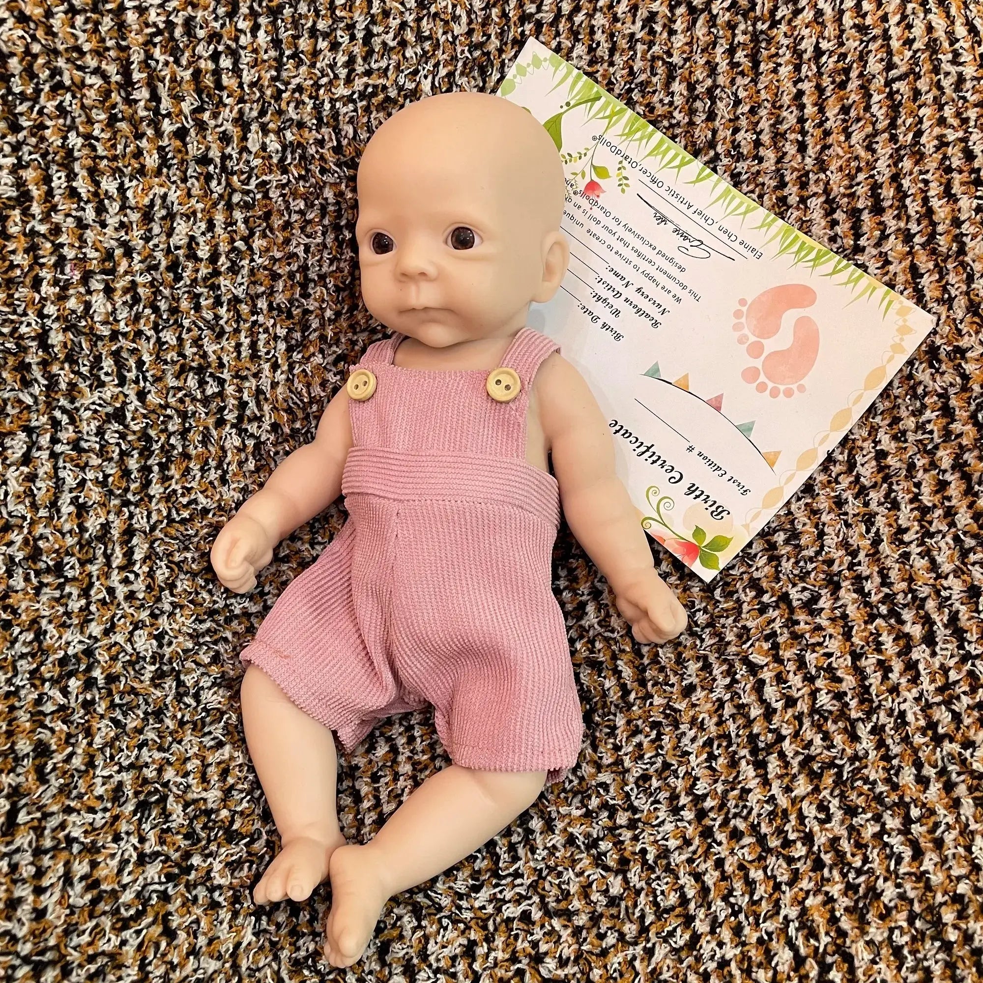 Image of Reborn Baby Dolls 25Cm Unpainted Silicone Girls Whole Body Soft Solid