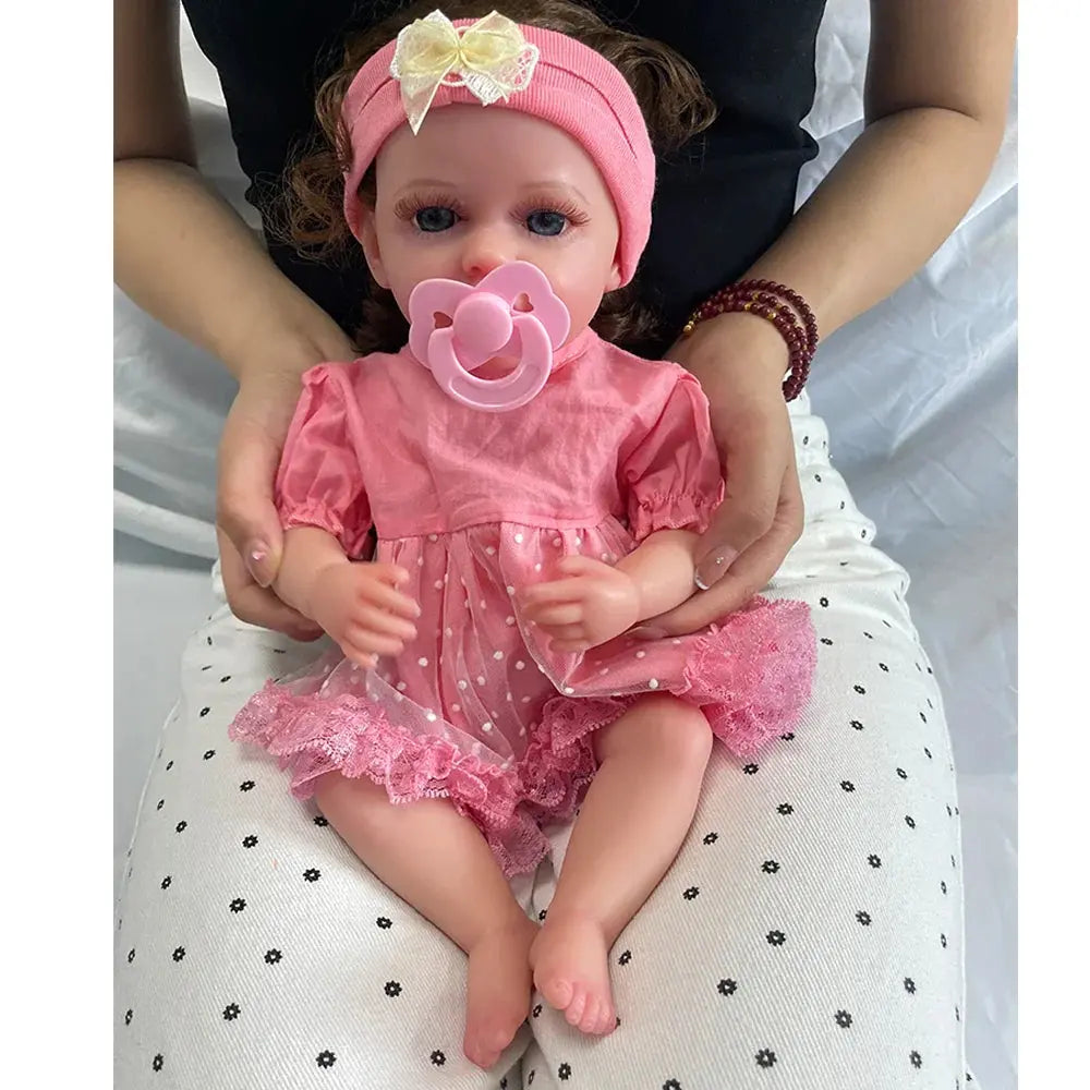Image of Reborn Baby Dolls Preemie 16Inch Handmade Silicone Reborn Baby Girl