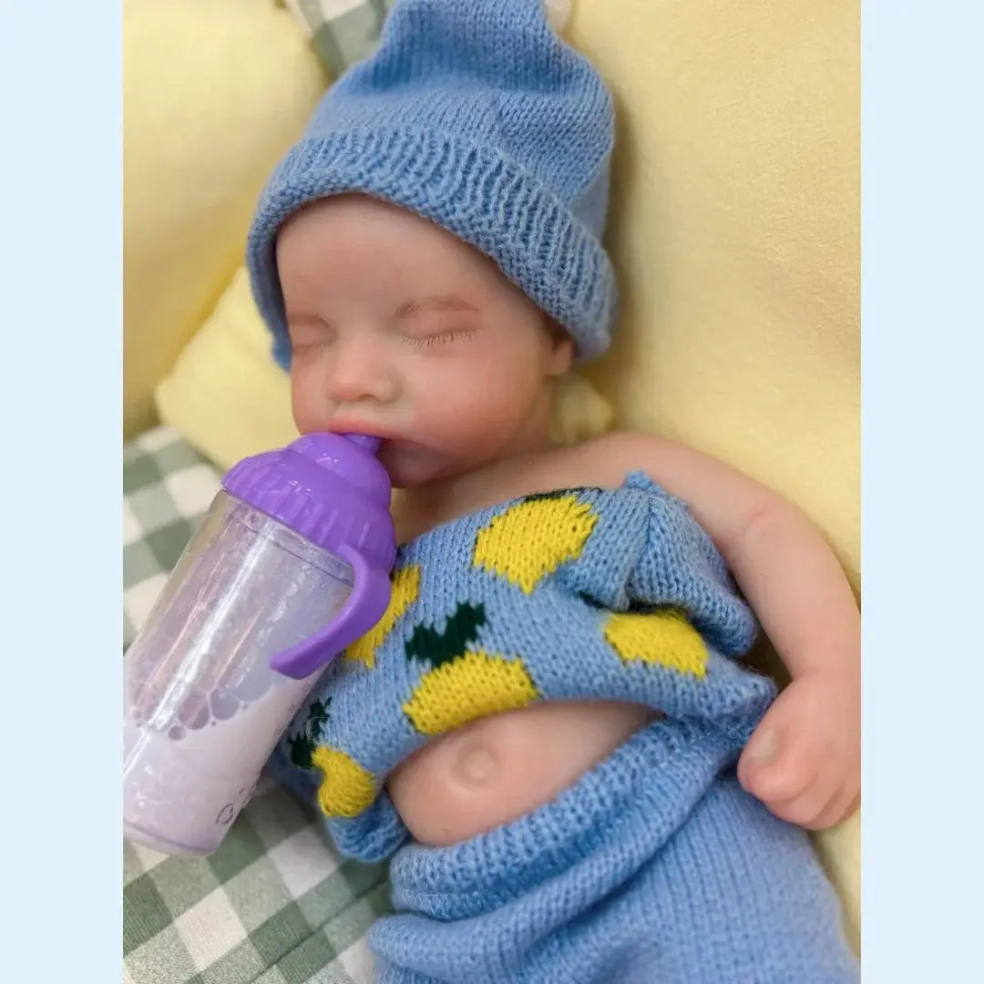 Image of Reborn Baby Dolls 13Inch Close Eyes & Open Mouth Levi Full Body