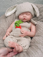 Image of Reborn Baby Dolls Can Open Mouth 17Inch Washable Close Eyes Full Body