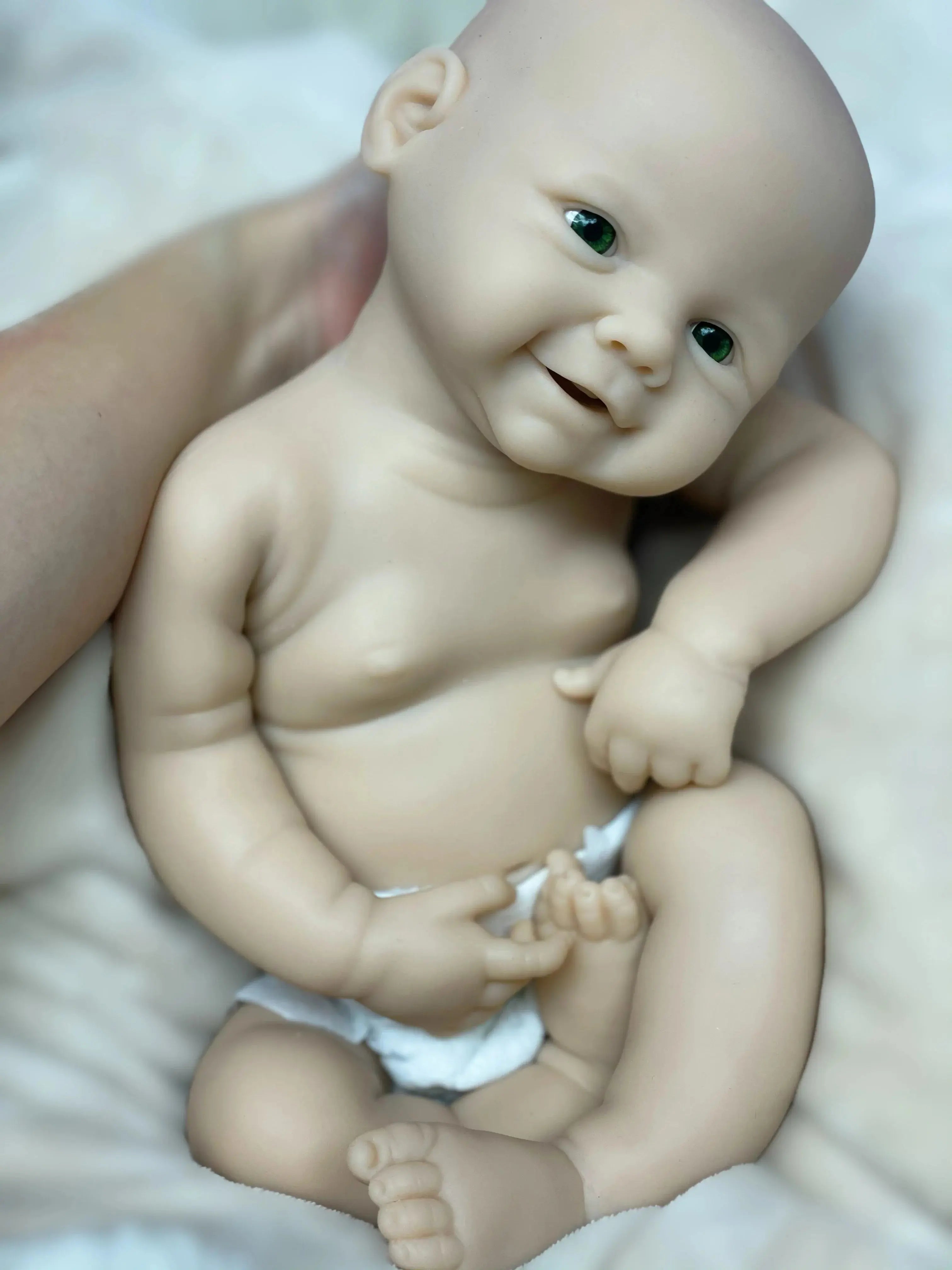 Image of Reborn Baby Dolls 18Inch Girl Vivienne Bebê Reborn Dolls Unpainted