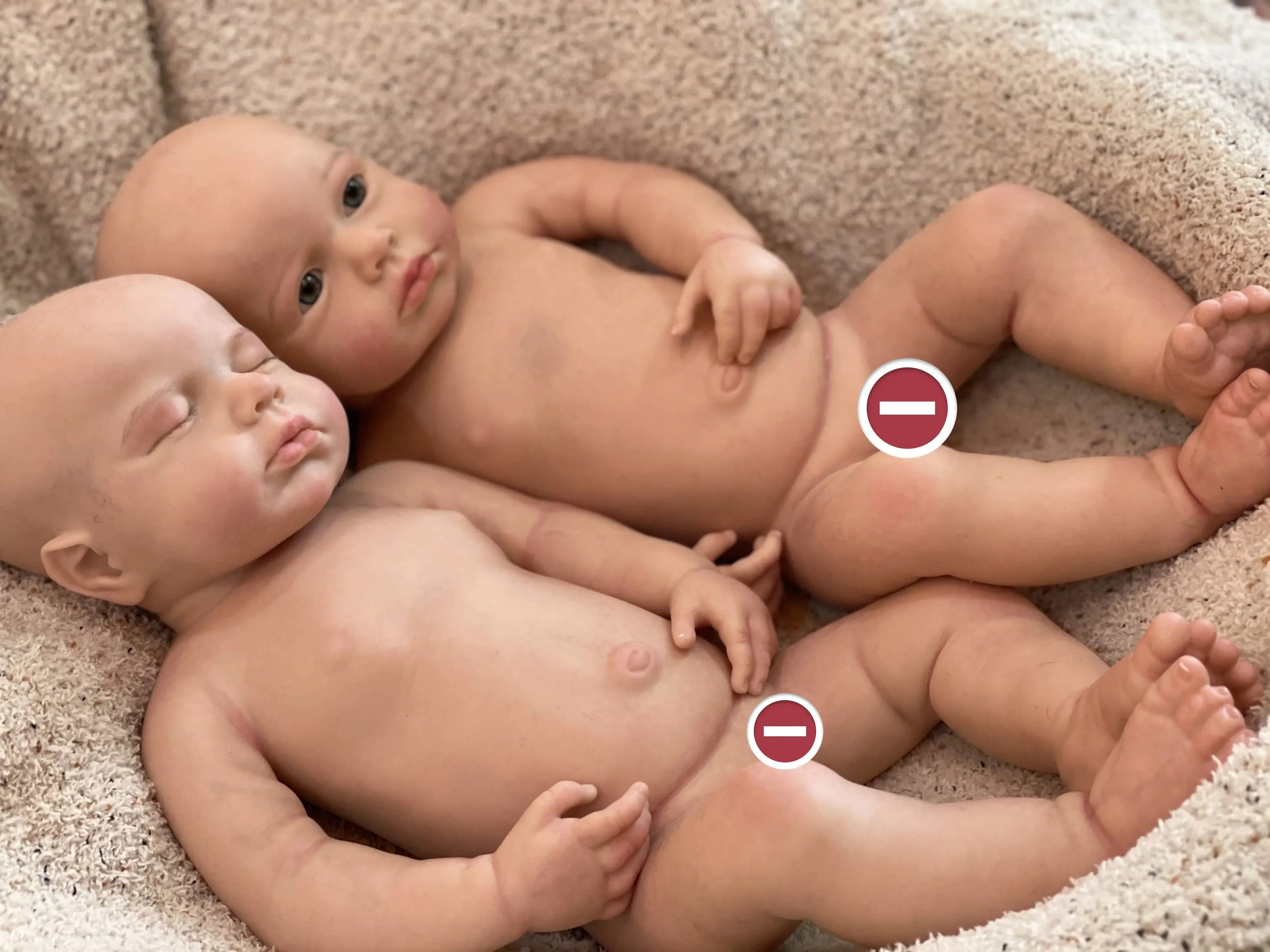 Image of Reborn Baby Dolls 45Cm Boy/Girl Loulou All Silicone Reborn Doll