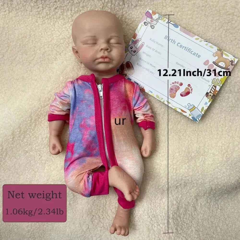 Image of Reborn Baby Dolls Kids Parent Gift Soft 13" Ifelike Silicone Reborn