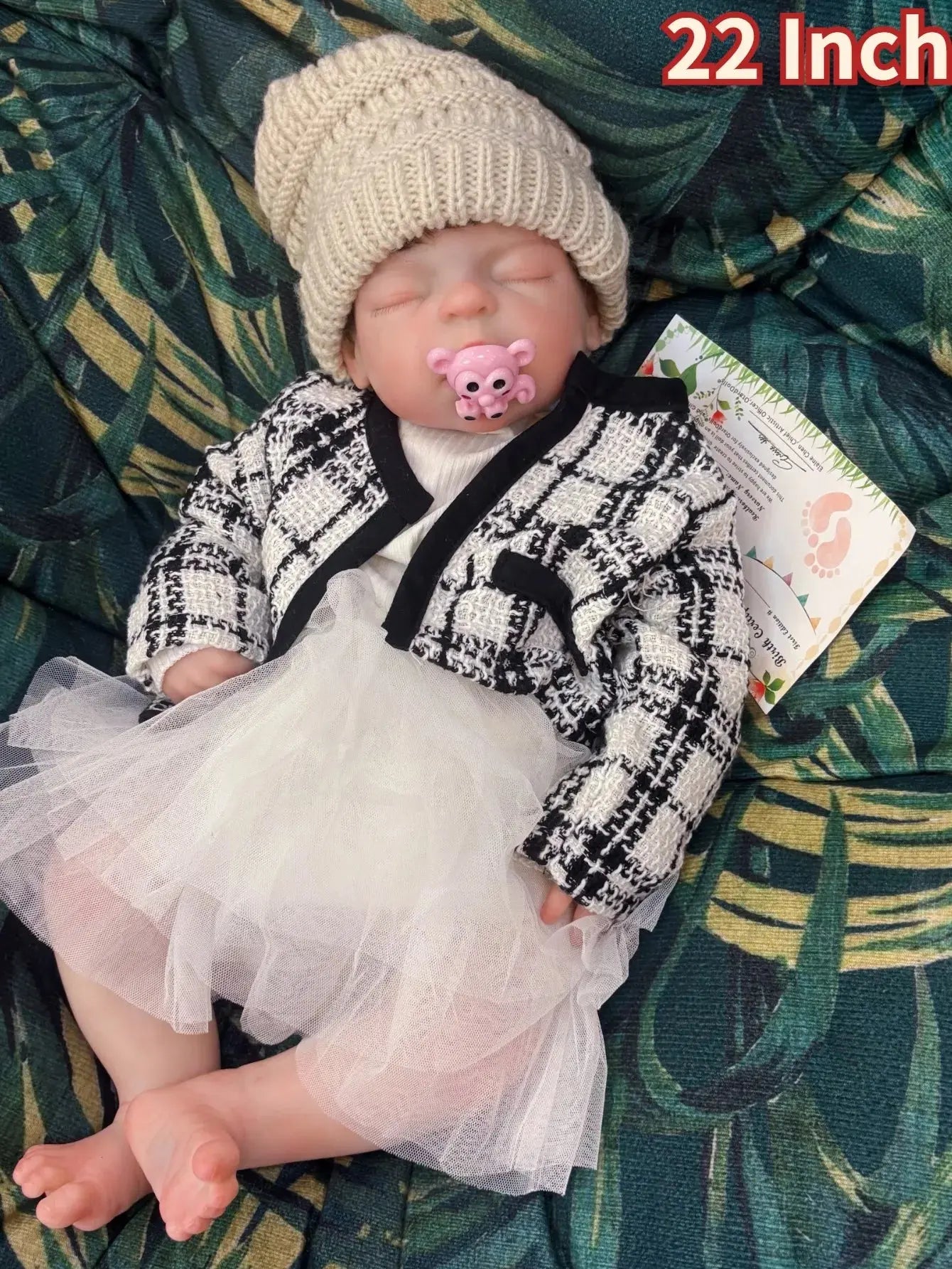 Image of Reborn Baby Dolls 22 Inch Big Silicone Reborn Girl Doll Handmade 3D