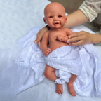 Image of Reborn Baby Dolls 17 Inch Silicone Body Reborn Baby Doll Waterproof
