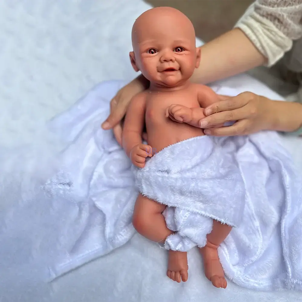 Image of Reborn Baby Dolls 17 Inch Silicone Body Reborn Baby Doll Waterproof