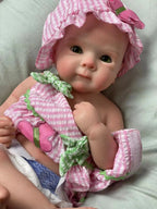 Image of Reborn Baby Dolls 18Inch Can Open Mouth Solid Silicone Bebe Reborn
