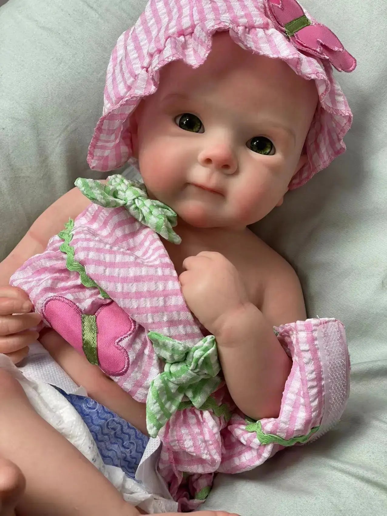 Image of Reborn Baby Dolls 18Inch Can Open Mouth Solid Silicone Bebe Reborn
