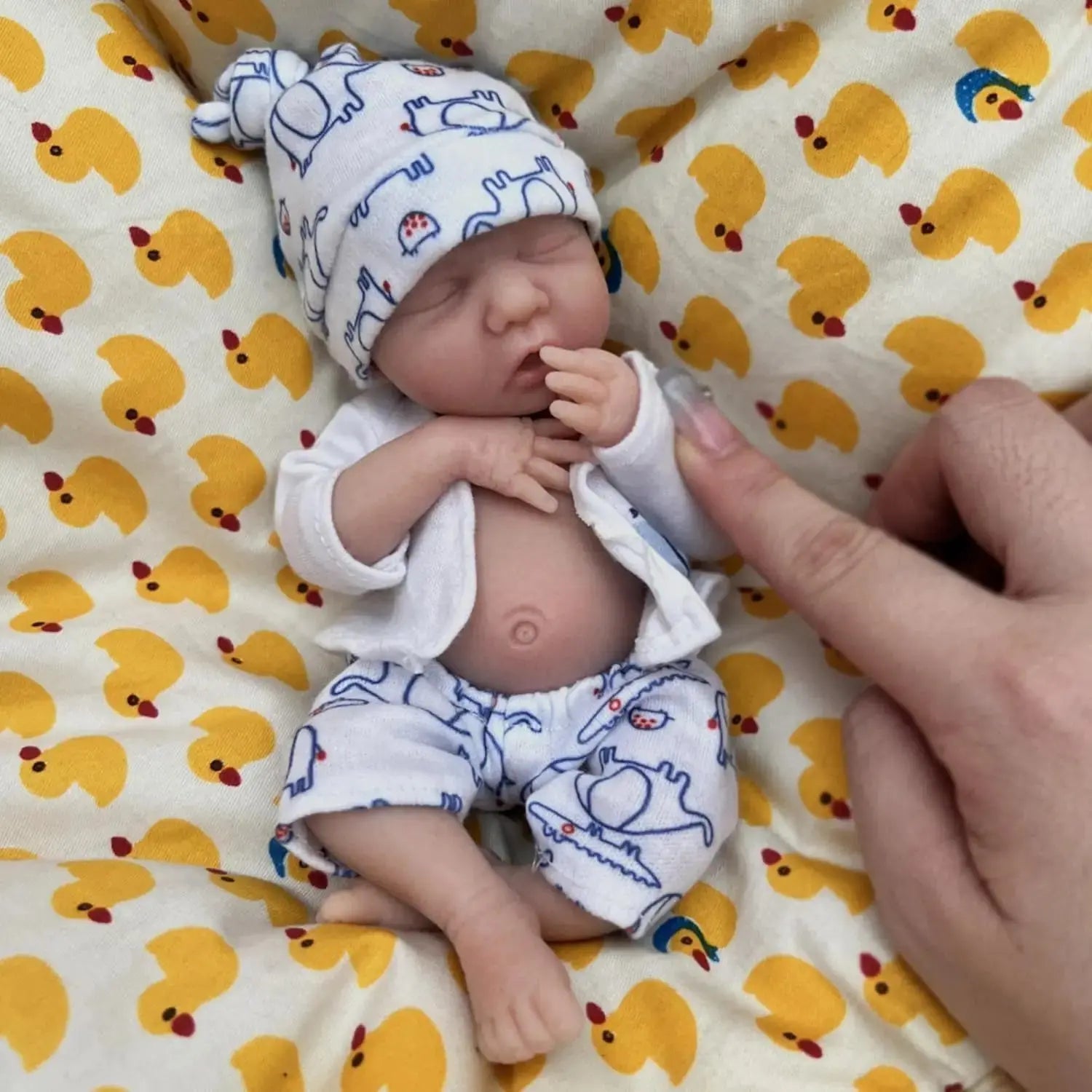 Image of Reborn Baby Dolls 7 Inch Full Body Silicone Doll Boy Mini Realistic