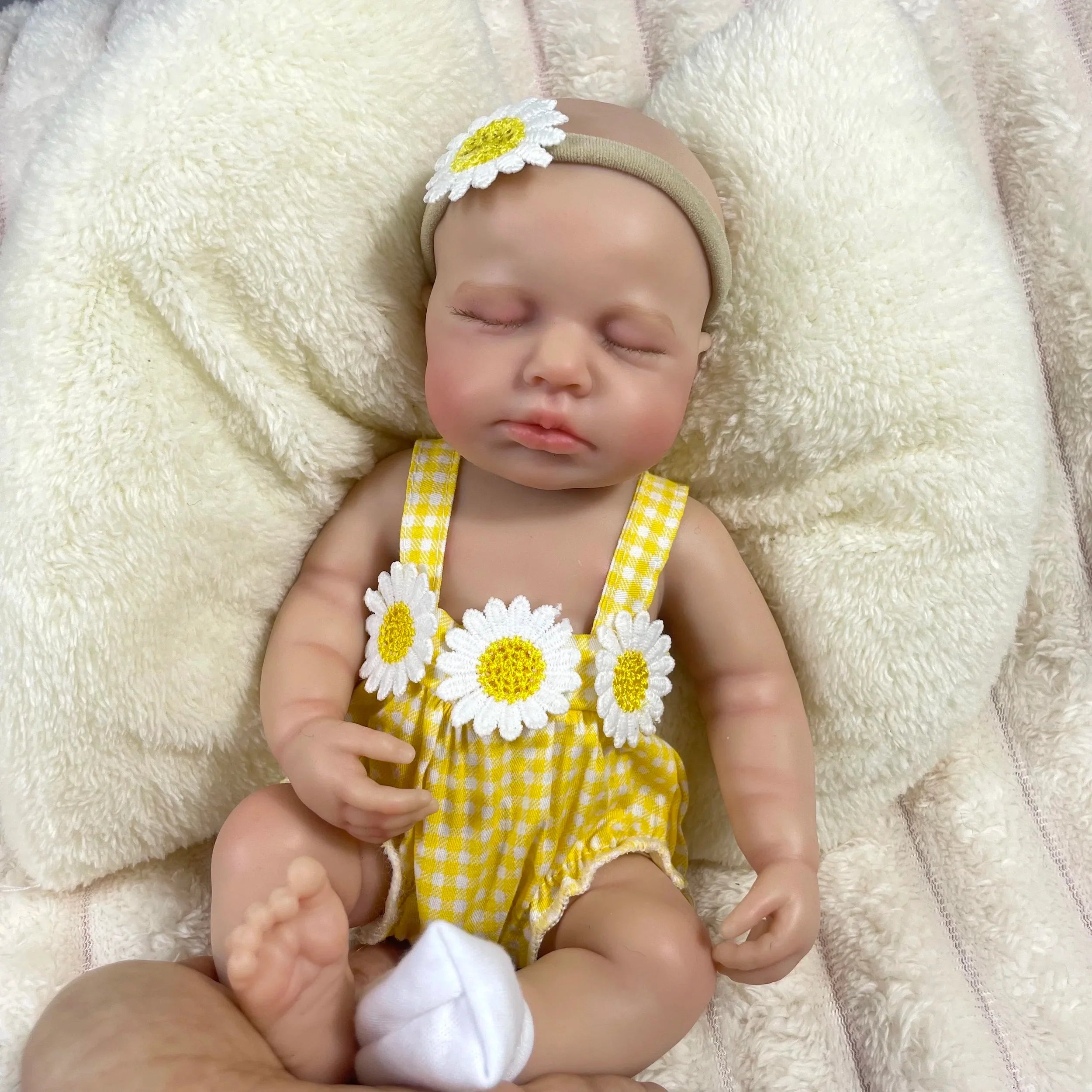 Image of Reborn Baby Dolls Mini 33Cm Full Solid Silicone Reborn Baby Doll