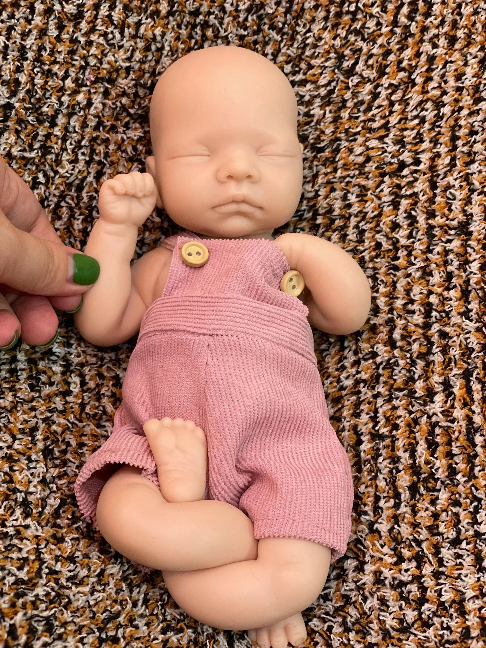 Image of Reborn Baby Dolls 25Cm Unpainted Silicone Girls Whole Body Soft Solid