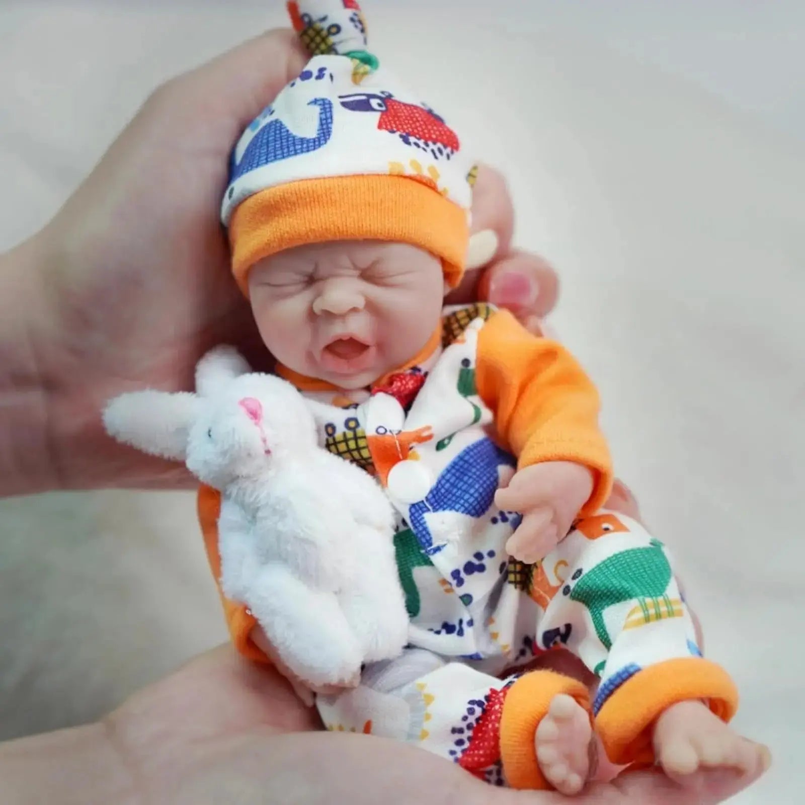Image of Reborn Baby Dolls Lifelike Reborn Baby Dolls 7 Inch Full Soft