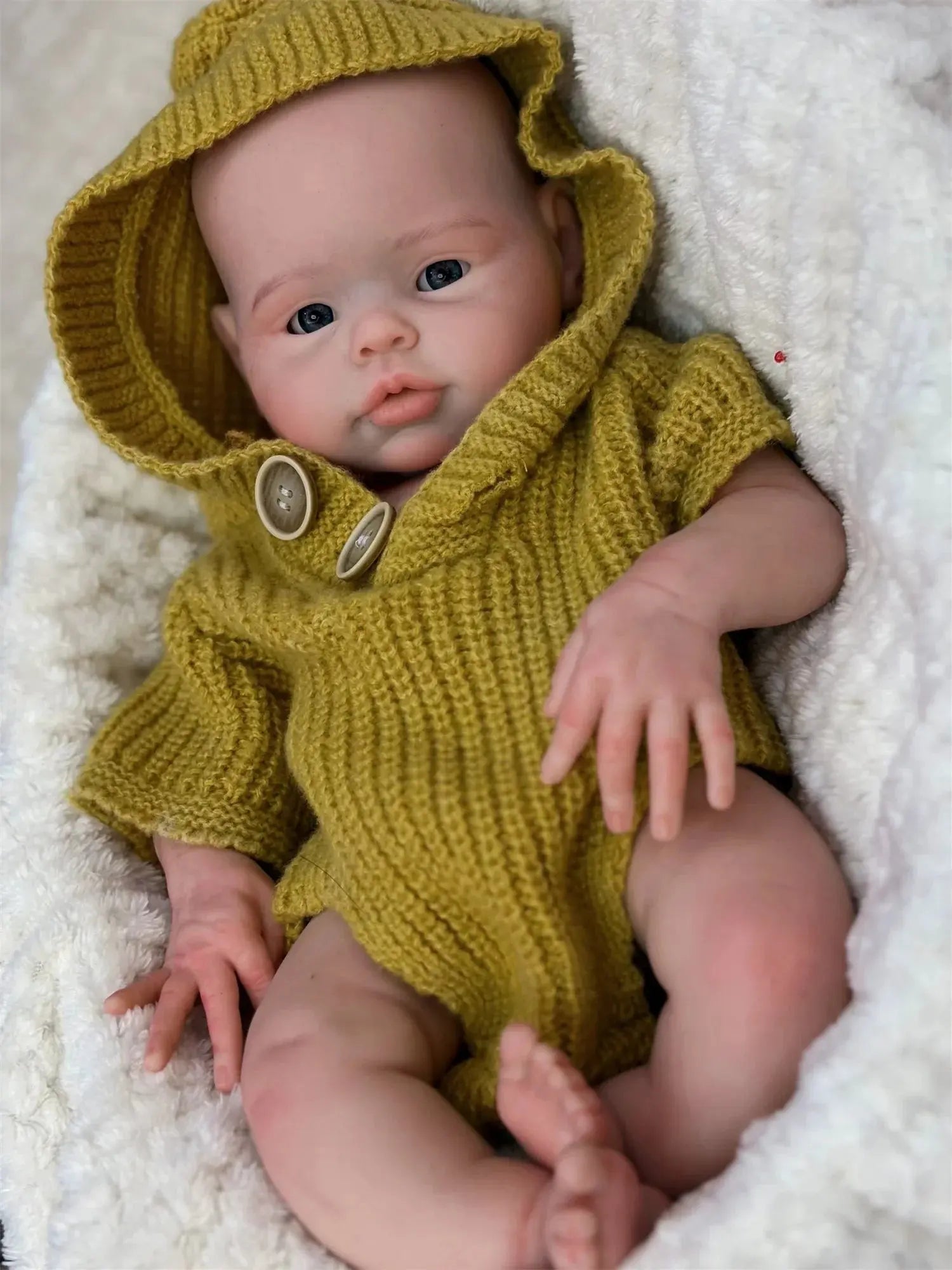 Image of Reborn Baby Dolls 17Inch Washable Open Eyes Soft Silicone Reborn Girl