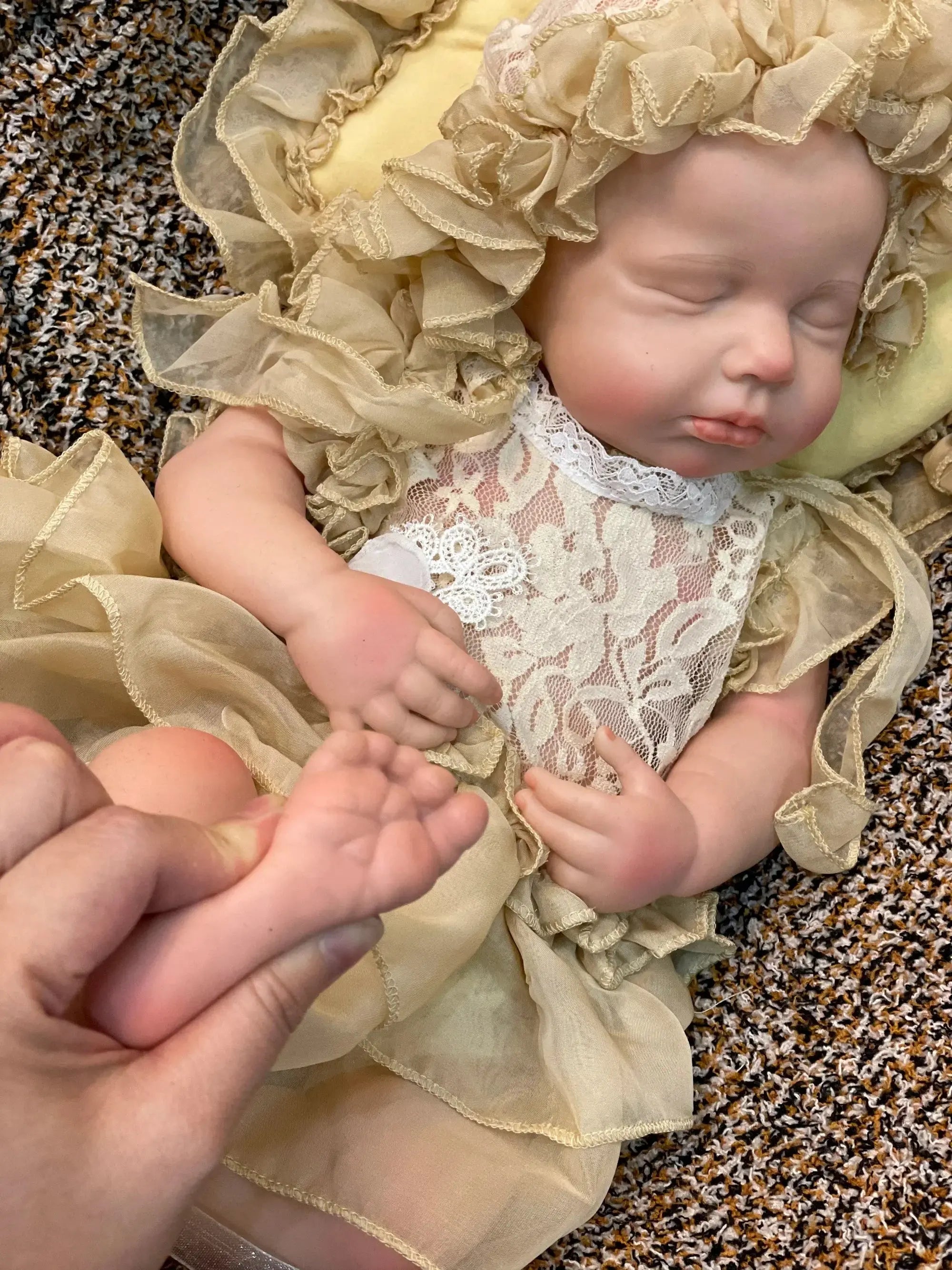 Image of Reborn Baby Dolls 45Cm Boy/Girl Loulou All Silicone Reborn Doll