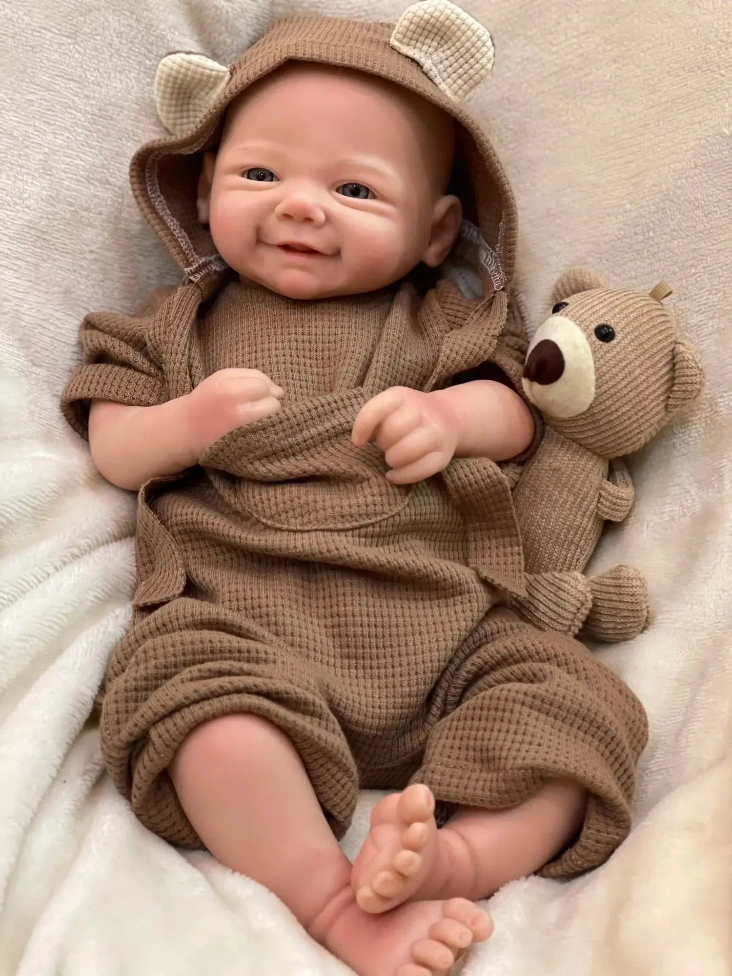 Image of Reborn Baby Dolls 42Cm Full Body Silicon Vivienne Bebe Reborn Girl