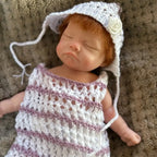 Image of Reborn Baby Dolls 26Cm Close Eyes Bebe Reborn De Silicona Girl Doll