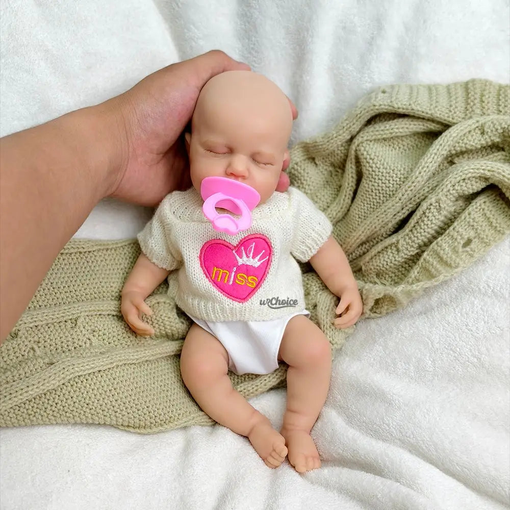 Image of Reborn Baby Dolls 12Inch Loulou Realistic Silicone Reborn Baby Girl