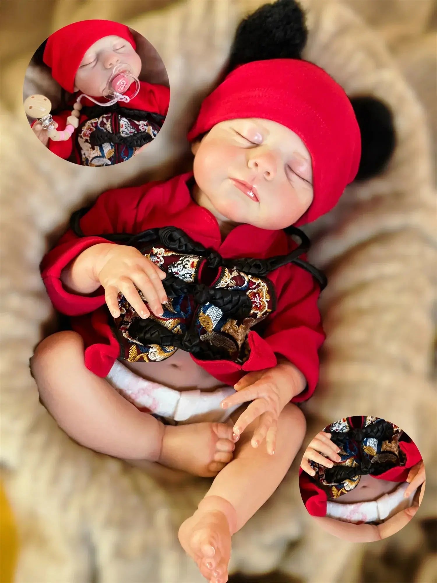 Image of Reborn Baby Dolls 47Cm Washable Eric Bebe Reborn Girl With Painted