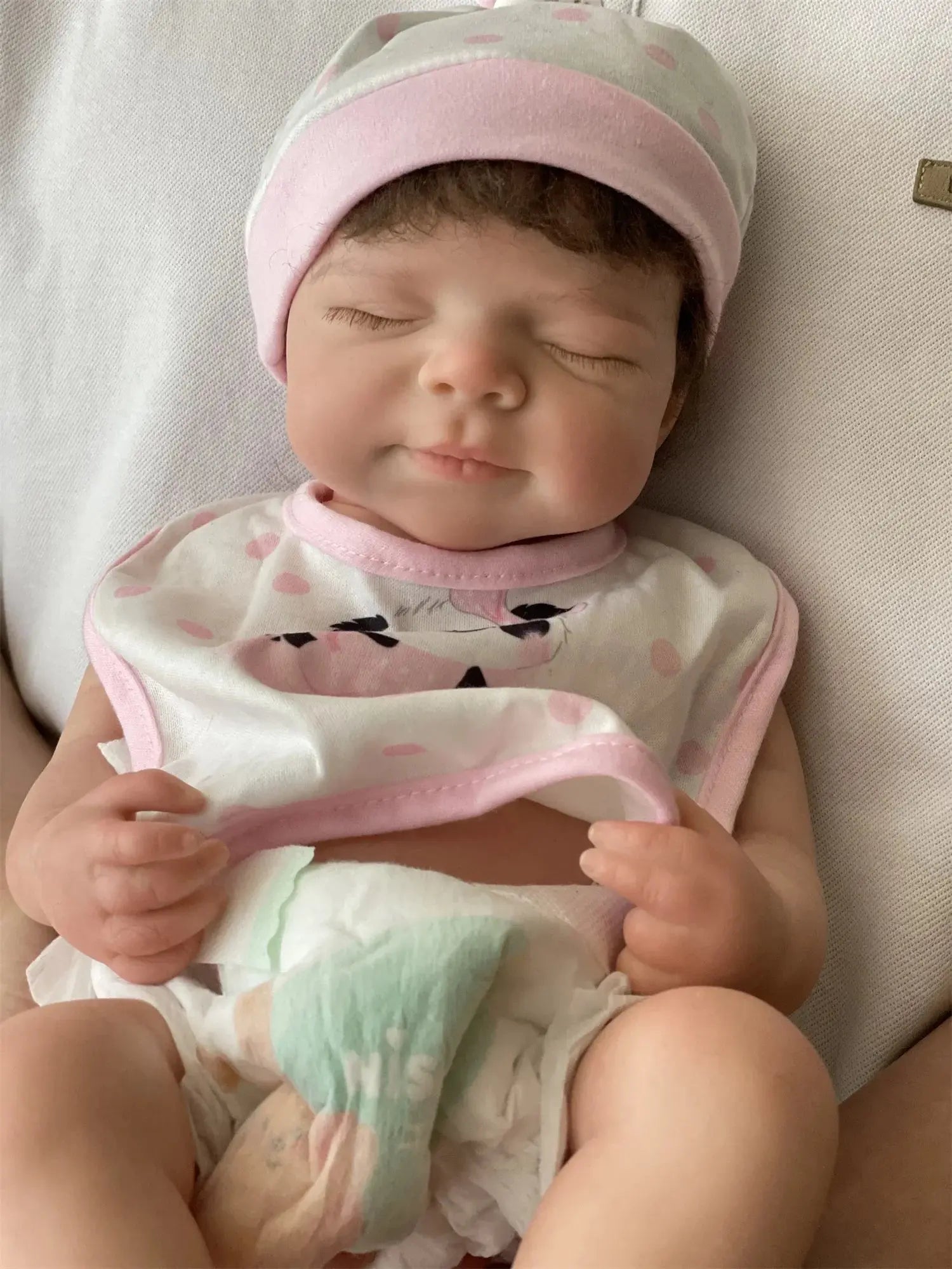 Image of Reborn Baby Dolls 45Cm Can Open Mouth Pascale Solid Silicone Bebe