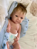 Image of Reborn Baby Dolls Can Open Mouth 33Cm Bettie Full Body Solid Silicone
