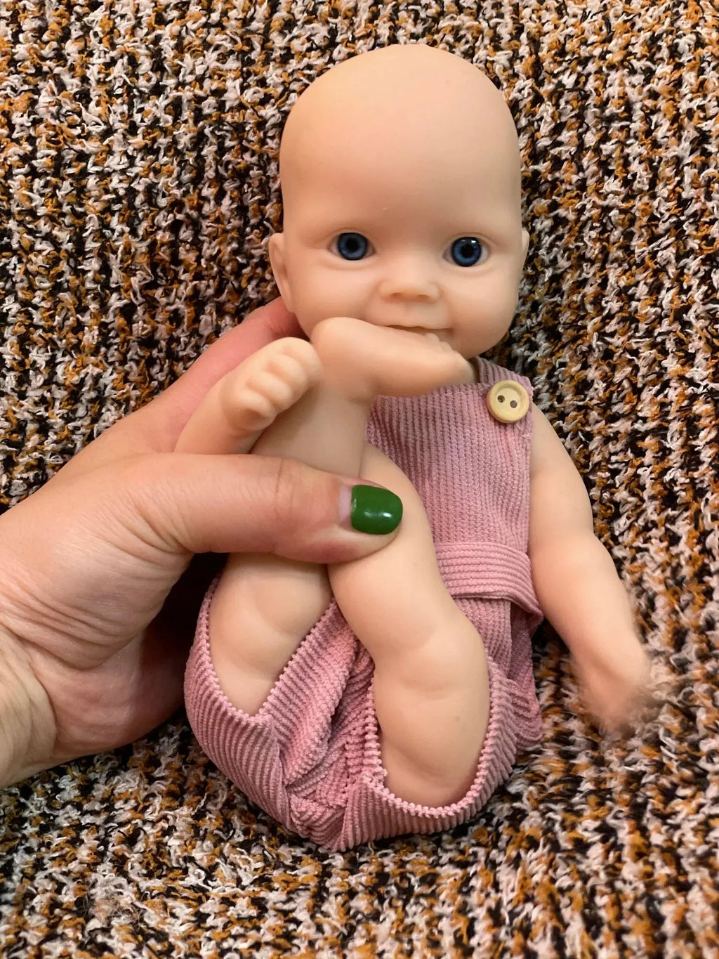 Image of Reborn Baby Dolls Can Open Mouth 26Cm Unpainted Waterproof Solid