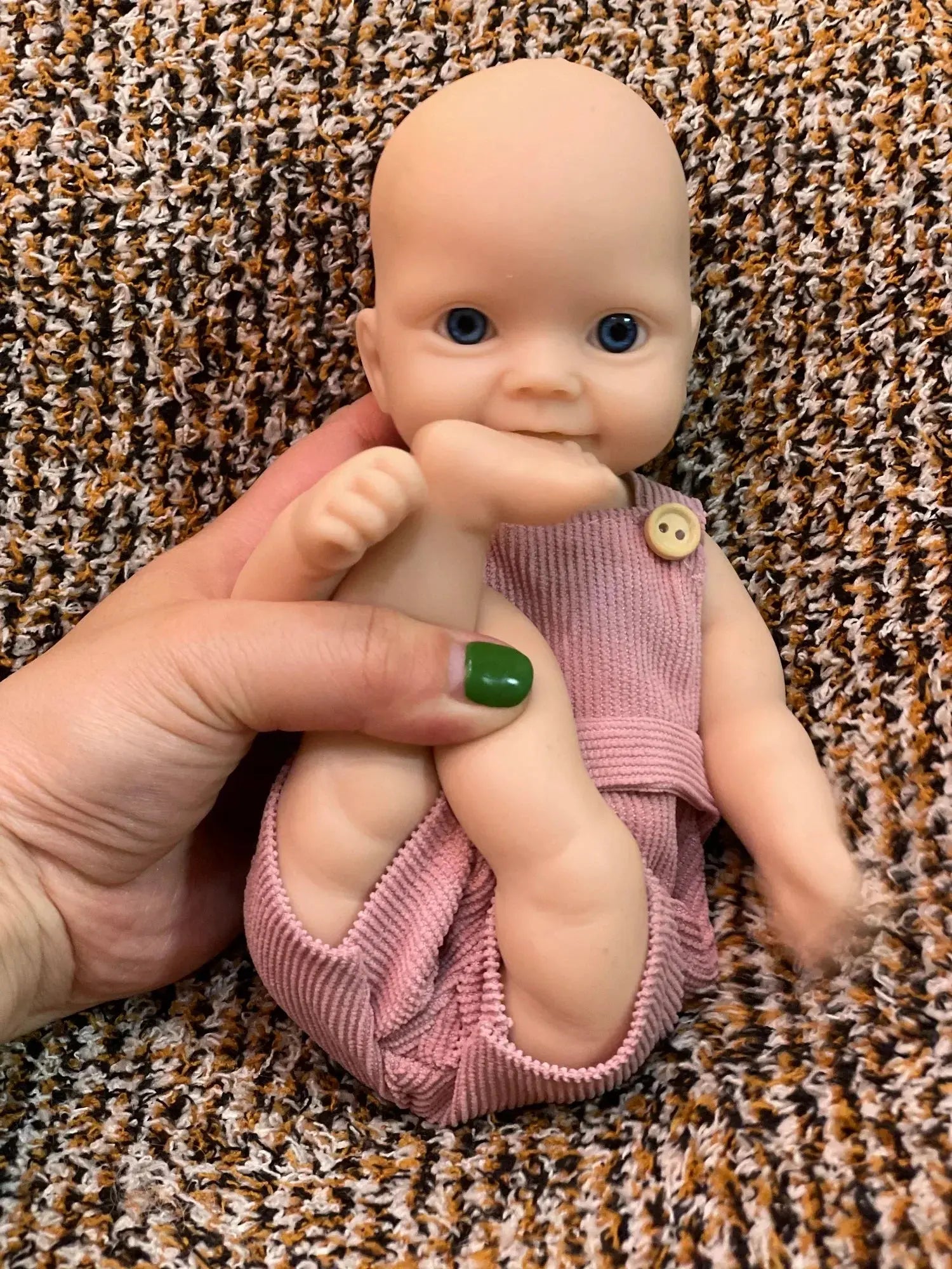 Image of Reborn Baby Dolls Can Open Mouth 26Cm Unpainted Waterproof Solid